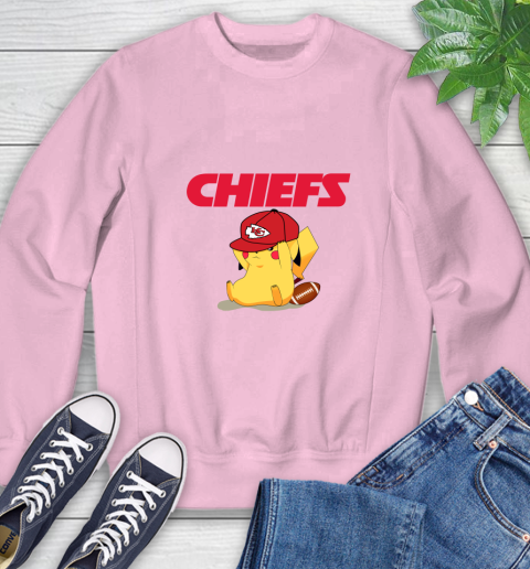 NFL Pikachu Football Sports Kansas City Chiefs Sweatshirt 9