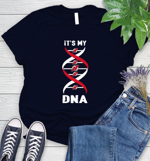 New Jersey Devils NHL Hockey It's My DNA Sports Women's T-Shirt 2