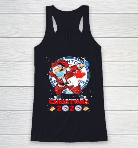 Toronto Blue Jays Funny Santa Claus Dabbing Christmas 2020 MLB Racerback Tank 7