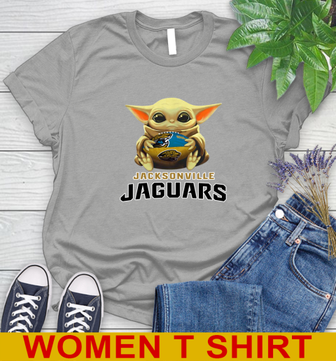 NFL Football Jacksonville Jaguars Baby Yoda Star Wars Shirt Women's T-Shirt 11