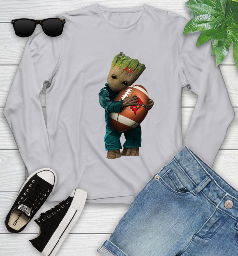 NFL Groot Guardians Of The Galaxy Football Sports Tampa Bay Buccaneers Youth Long Sleeve 5