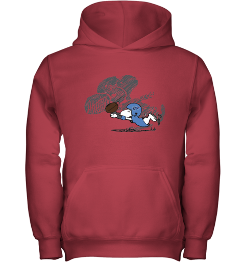 Tennessee Titans Snoopy Plays The Football Game r7lq tennessee titans snoopy plays the football game youth hoodie 43 front red