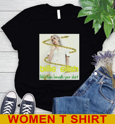 Billie Eilish Gold Chain Beneath Your Shirt 90