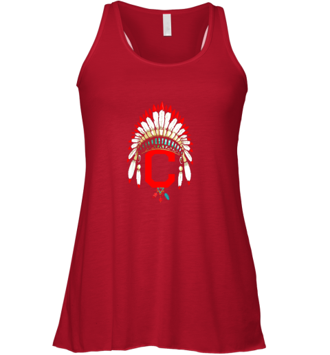 xa5m new cleveland hometown indian tribe vintage for baseball flowy tank 32 front red