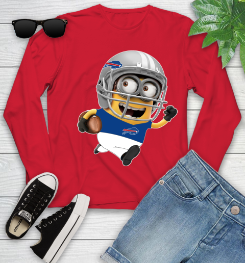 NFL Buffalo Bills Minions Disney Football Sports Youth Long Sleeve 11