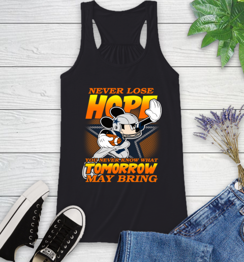Dallas Cowboys NFL Football Mickey Disney Never Lose Hope Racerback Tank