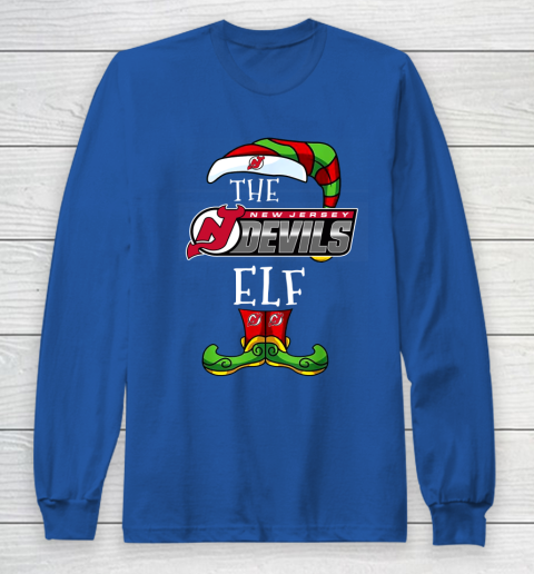 New Jersey Devils Christmas ELF Funny NHL Long Sleeve T-Shirt 6