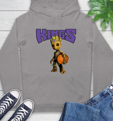 Sacramento Kings NBA Basketball Groot Marvel Guardians Of The Galaxy Hoodie 6