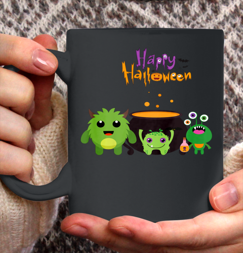 Happy Halloween Matching Family Cute Monster Ceramic Mug 11oz