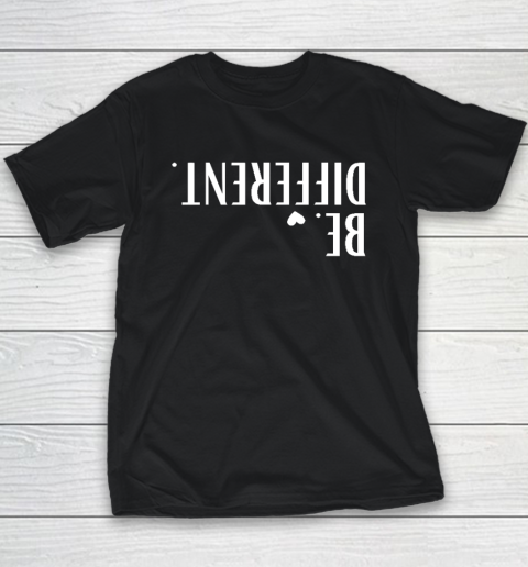 Funny Upside Down Be Different Youth T-Shirt