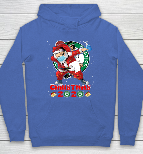 Boston Celtics Funny Santa Claus Dabbing Christmas 2020 NBA Hoodie 6