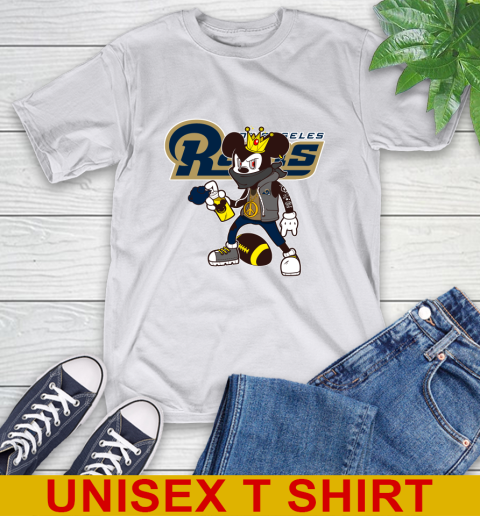 Los Angeles Rams NFL Football Mickey Peace Sign Sports T-Shirt 12