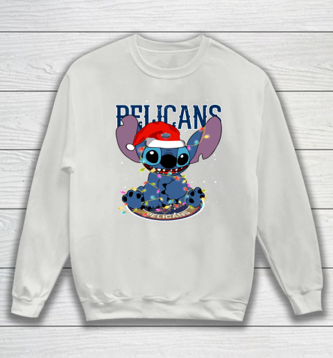New Orleans Pelicans NBA noel stitch Basketball Christmas Sweatshirt 3