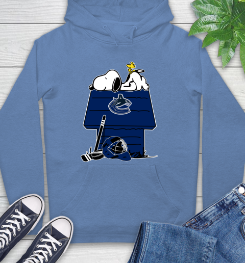 Vancouver Canucks NHL Hockey Snoopy Woodstock The Peanuts Movie Hoodie 11