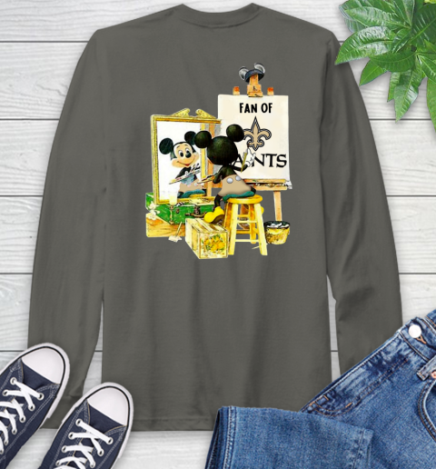 NFL Football New Orleans Saints Mickey Drawing Shirt 63