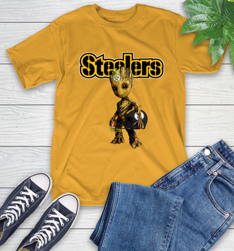 Pittsburgh Steelers NFL Football Groot Marvel Guardians Of The Galaxy T-Shirt 3