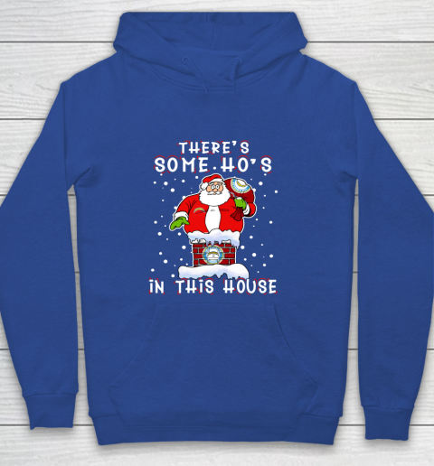 Los Angeles Chargers Christmas There Is Some Hos In This House Santa Stuck In The Chimney NFL Youth Hoodie 6