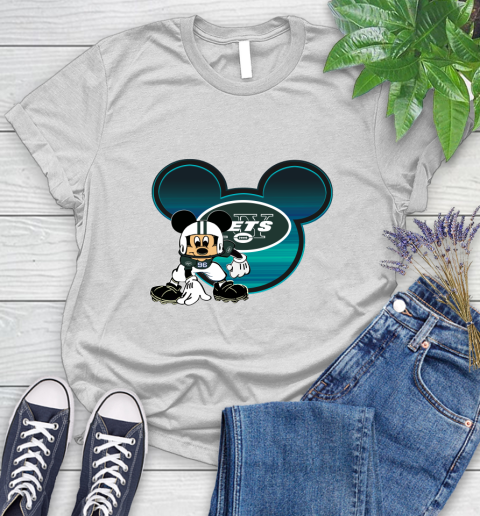 NFL New York Jets Mickey Mouse Disney Football T Shirt Women's T-Shirt