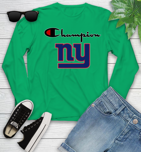 NFL Football New York Giants Champion Shirt Youth Long Sleeve 4