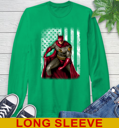 Chicago Blackhawks NHL Hockey Batman DC American Flag Shirt Long Sleeve T-Shirt 8