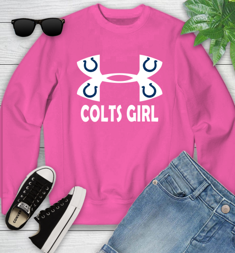 NFL Indianapolis Colts Girl Under Armour Football Sports Youth Sweatshirt 6