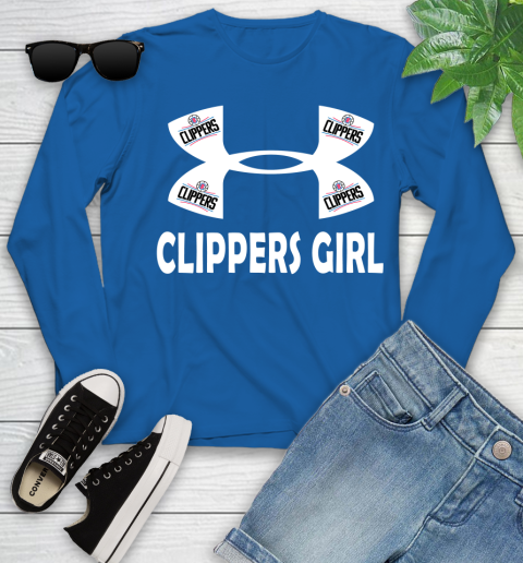 NBA LA Clippers Girl Under Armour Basketball Sports Youth Long Sleeve 10