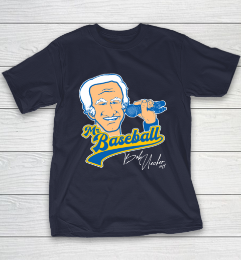 Bob Uecker  Mr Baseball Front Row Legend Youth T-Shirt 2