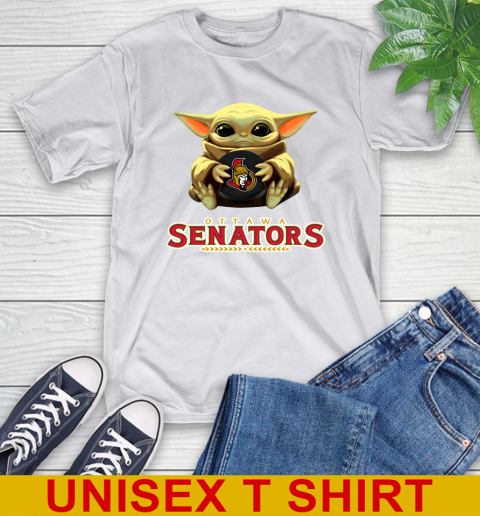 NHL Hockey Ottawa Senators Star Wars Baby Yoda Shirt 12