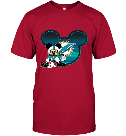 Mickey Mouse Miami Dolphins Nfl Quarterback Shirt