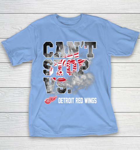 NHL Detroit Red Wings Hockey Can't Stop Vs Youth T-Shirt 8