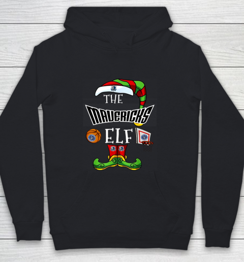 Dallas Mavericks Christmas ELF Funny NBA Youth Hoodie