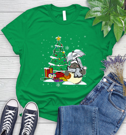 San Antonio Spurs NBA Basketball Cute Tonari No Totoro Christmas Sports Women's T-Shirt 9