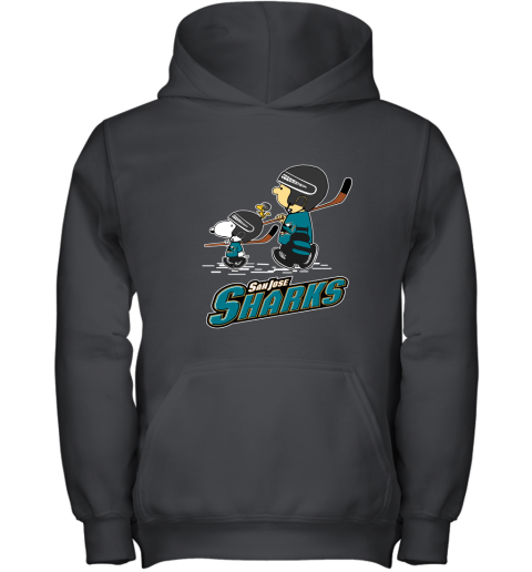 Let's Play San Jose Sharks Ice Hockey Snoopy NHL Youth Hoodie