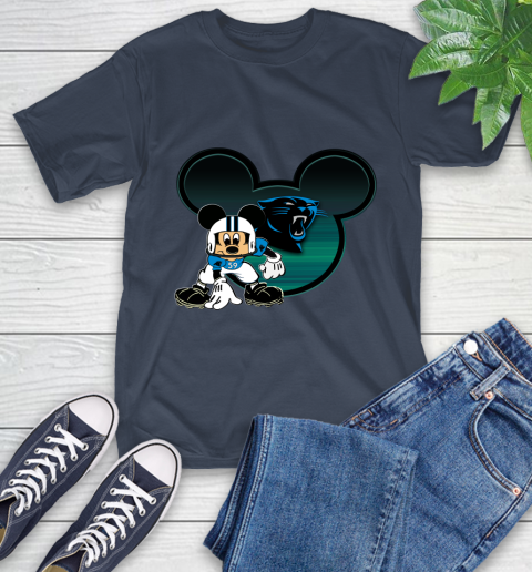 NFL Carolina Panthers Mickey Mouse Disney Football T Shirt T-Shirt 4