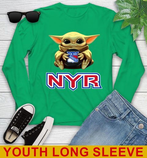 NHL Hockey New York Rangers Star Wars Baby Yoda Shirt 128