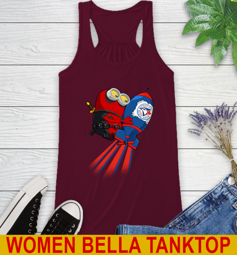 MLB Baseball Toronto Blue Jays Deadpool Minion Marvel Shirt Racerback Tank 2