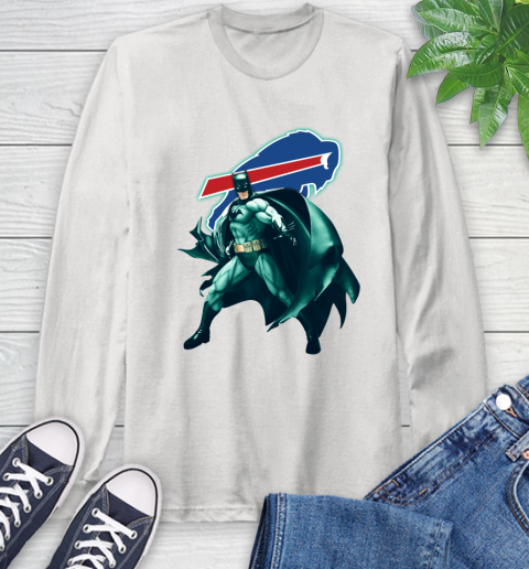 NFL Batman Football Sports Buffalo Bills Long Sleeve T-Shirt