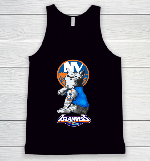 NHL My Cat Loves New York Islanders Hockey Tank Top