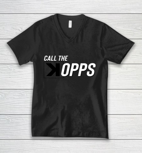 Call The Kopps Baseball Strikeout Ace V-Neck T-Shirt