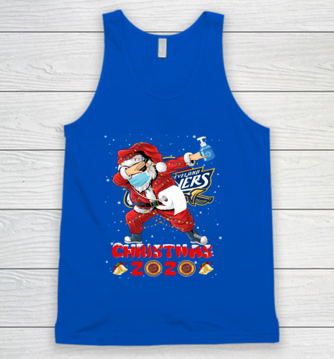 Cleveland Cavaliers Funny Santa Claus Dabbing Christmas 2020 NBA Tank Top 4