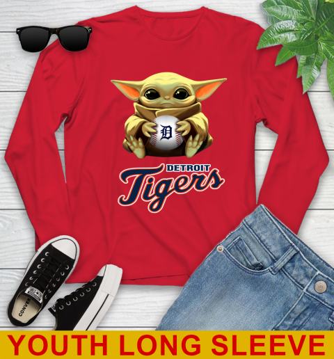 MLB Baseball Detroit Tigers Star Wars Baby Yoda Shirt 132