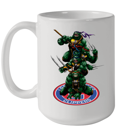 NBA Basketball LA Clippers Teenage Mutant Ninja Turtles Shirt Ceramic Mug 15oz