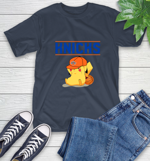 NBA Pikachu Basketball Sports New York Knicks T-Shirt 4
