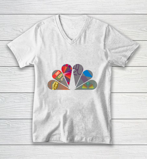 NBC Logo Mash Up V-Neck T-Shirt