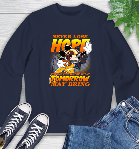 Washington Redskins NFL Football Mickey Disney Never Lose Hope Sweatshirt 2