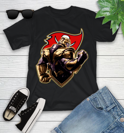 NFL Thanos Avengers Endgame Football Sports Tampa Bay Buccaneers Youth T-Shirt 2