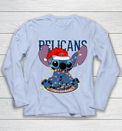 New Orleans Pelicans NBA noel stitch Basketball Christmas Youth Long Sleeve 5