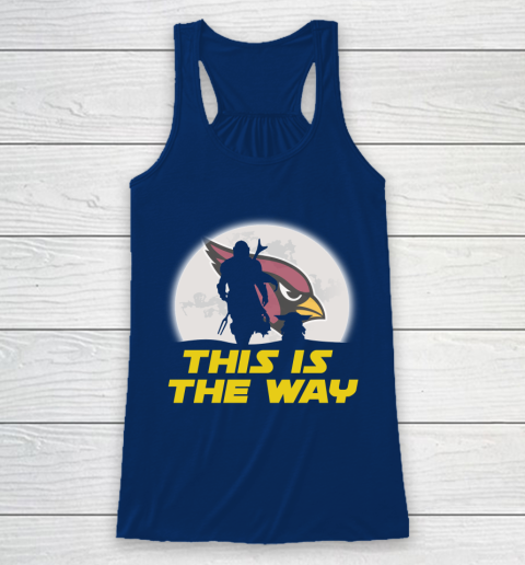 Arizona Cardinals NFL Football Star Wars Yoda And Mandalorian This Is The Way Racerback Tank 6