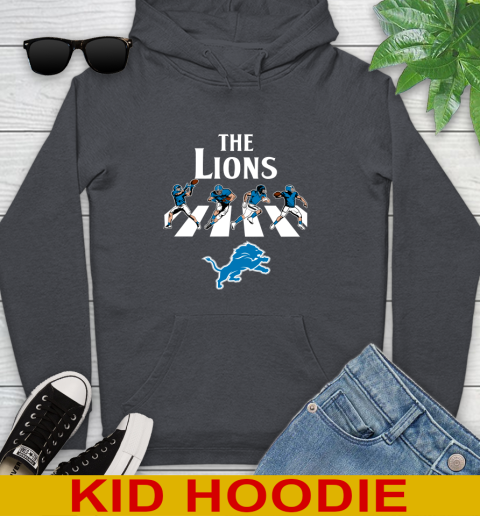 NFL Football Detroit Lions The Beatles Rock Band Shirt Youth Hoodie 9