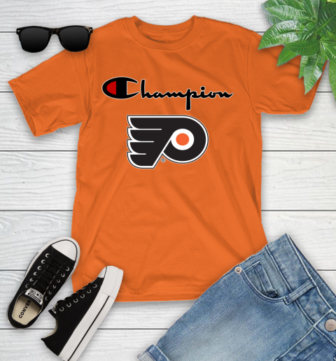 NHL Hockey Philadelphia Flyers Champion Shirt Youth T-Shirt 4